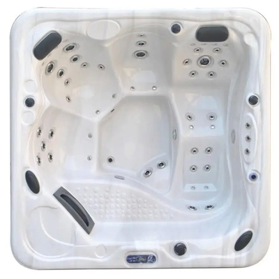 2 Lounge American Balboa beheerde bubbelbad met roestvrijstalen frame en Aristetch Acryl Shell