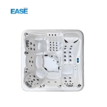 Premium 3-persoons rechthoekige bubbelbad met Aristech acryl ozon generator en onderwater licht