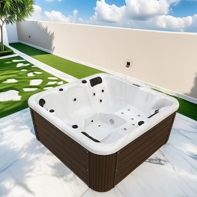 OEM Spa Factory 5 Persoon Massage Whirlpool Jacuzzi Buiten Hot Tub Met Automatisch Reinigingssysteem