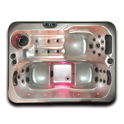 De acryl Openlucht van de de Stralenmassage van de Badkuiplucht Hot Tubs Waterfall Spa Draaikolk