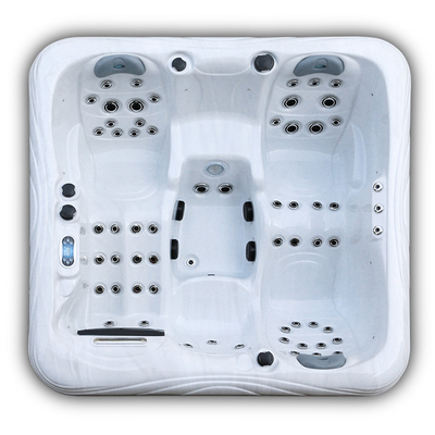 De Hydromassage Bathtub Freestanding Spa Hete Ton van de Balboacontrole voor 4 Personen