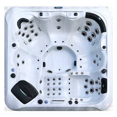 6 Openlucht Hydro Massage Bathtub Spa Hete Tonnen van de persoons de Acryldraaikolk